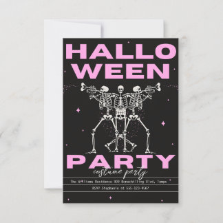 Vuxen Halloween fest Vintage Gothic Skull Inbjudningar