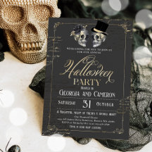 Vuxen Halloween fest Vintage Gothic Skull