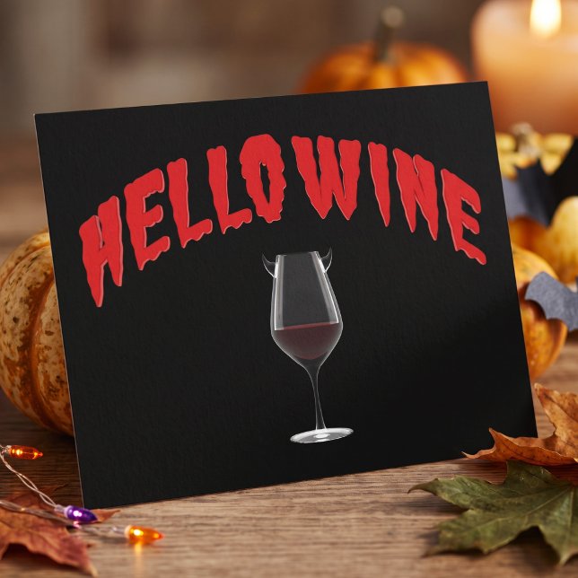Vuxen Halloween-festinkallelsen - Hej vin-pun Vykort (Skapare uppladdad)