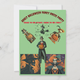 Vuxen Halloween Finare Dress Party Inbjudningar