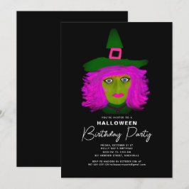 Vuxen Halloween Födelsedagsfest inbjudan