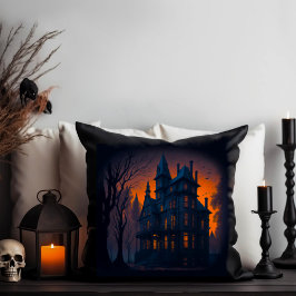 Vuxen Halloween Haunted Mansion House Kudde