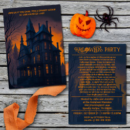Vuxen Halloween Haunween House Costume Party Inbjudningar