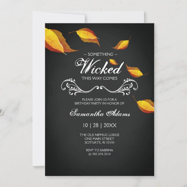 Vuxen Halloween-inbjudningar kostar Party Lila Inbjudningar (Framsida)