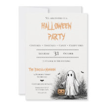 Vuxen Halloween kuslig festinbjudan