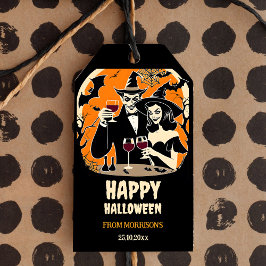 Vuxen Halloween-partiförmån för bra-tidsgrupp Presentetikett