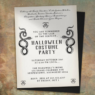 Vuxen Halloween Vintage Serpent Party Reklamblad