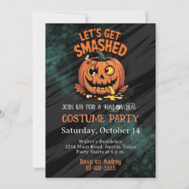 Vuxen Halloweenfest Rädslans Cocktail Inbjudningar