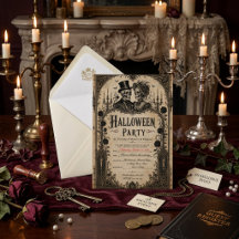 Vuxen Halloweenfest Vintage Gotisk Skalle
