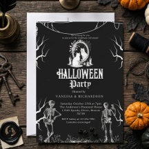 Vuxen Halloweenfest Vintage Gotisk Skelett