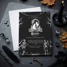 Vuxen Halloweenfest Vintage Gotisk Skelett