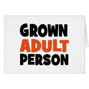 vuxen hälsningskort