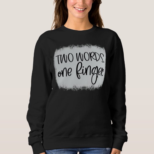 VUXEN HUMOR 2 ORD 1 FINGER T SHIRT (Framsida)