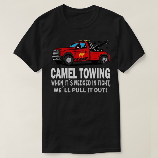 Vuxen humor Camel Twing T Shirt (Design framsida)