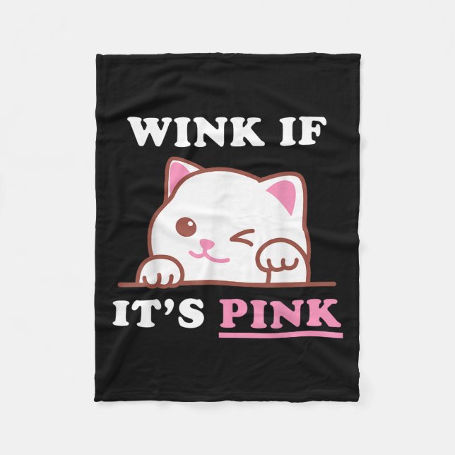 Vuxen humor Cute Coola Rosa  Shocker Dirty Fleecefilt (Framsidan)