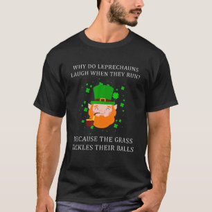 vuxen humor Leprechaun Dirty Joke St patricks day T Shirt