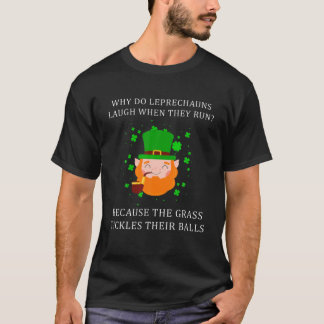 Vuxen humor Leprechaun Dirty Joke St patricks day T Shirt