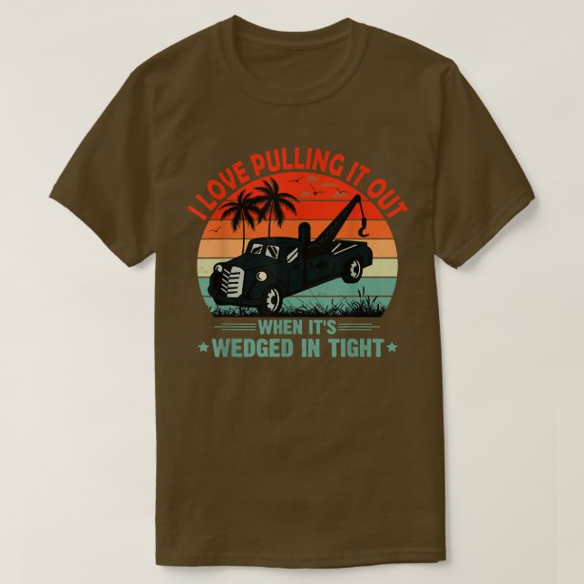 Vuxen humor Retro Stil Tow Lastbil Camel Twitel Gi T Shirt (Design framsida)