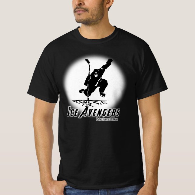 Vuxen IceAvengers 8U-väster T Shirt (Framsida)