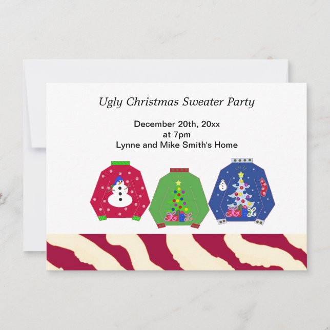 Vuxen inbjudan till julfesten (Framsida)