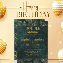 Vuxen Joint Dubbla Birthday Gala-inbjudan Inbjudningar