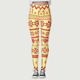 Vuxen jul Abstrakt Mönster Leggings
