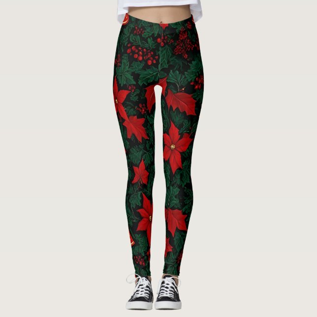Vuxen jul leggings (Framsida)