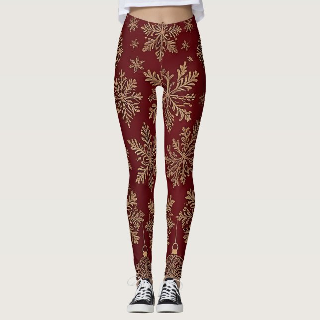 Vuxen jul leggings (Framsida)