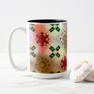 Vuxen juldesign Två-Tonad mugg