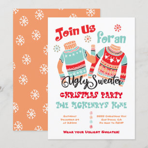 Vuxen julinbjudan - Helgdag Inbjudningar