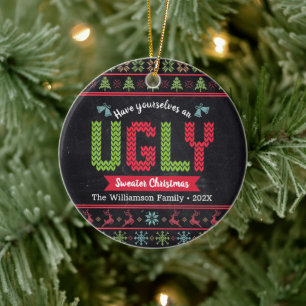 Vuxen julklapp för Roligten Norden Sticka Julgransprydnad Keramik