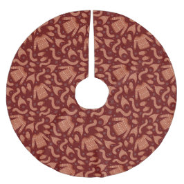 Vuxen julsötare Hat Scarf Red White Julgransmatta Borstad Polyester