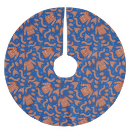 Vuxen julsötare Hat Scarf Red White Julgransmatta Borstad Polyester