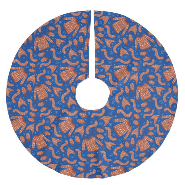 Vuxen julsötare Hat Scarf Red White Julgransmatta Borstad Polyester (Framsidan)