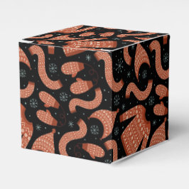 Vuxen julsötare Hat Scarf Red White Presentaskar