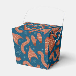 Vuxen julsötare Hat Scarf Red White Presentaskar