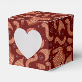 Vuxen julsötare Hat Scarf Red White Presentaskar