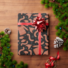 Vuxen julsötare Hat Scarf Red White Presentpapper