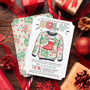 Vuxen julsötare Julfest Inbjudningar