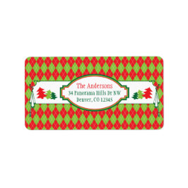 Vuxen julsötare Party Julafton Returadress Adressetikett