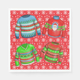 Vuxen julsötare Party Papper Pappersservett