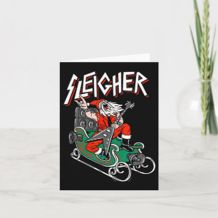 Vuxen julsötare Sleigher Heavy Metall Santa Kort