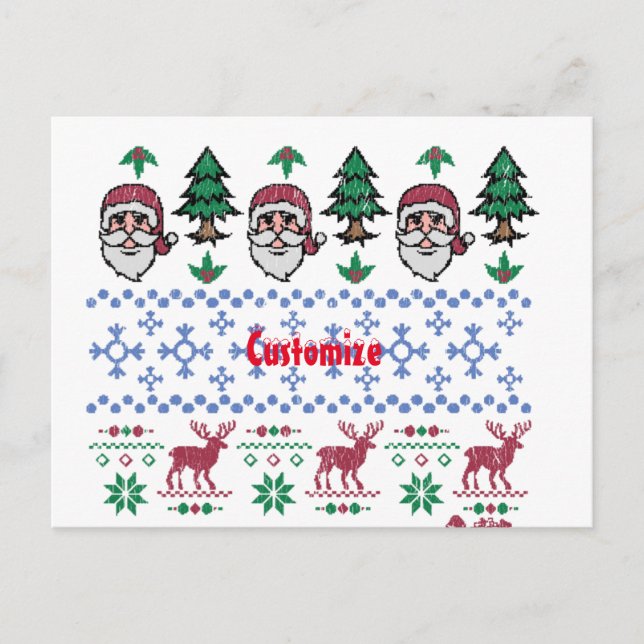 Vuxen julsötare-Stil Thunder_Cove Vykort (Framsida)