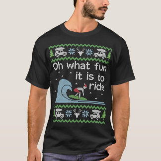 Vuxen julsötare Surfer Surfing Surfa T Shirt