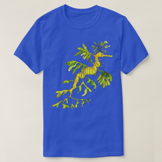 Vuxen Leafy Sea Dragon vit T Shirt (Design framsida)