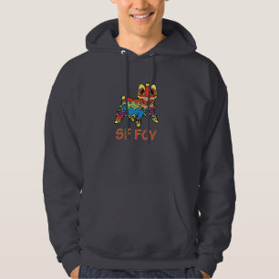 Vuxen lejon Hoodie