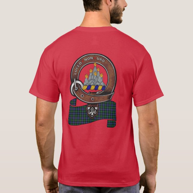 Vuxen MacKenzie Klan Badge T Shirt (Baksida)