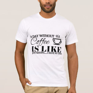 Vuxen manar och kvinnligt kaffe älskare lustig t-s t shirt