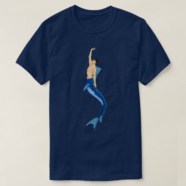Vuxen Merman T Shirt (Design framsida)