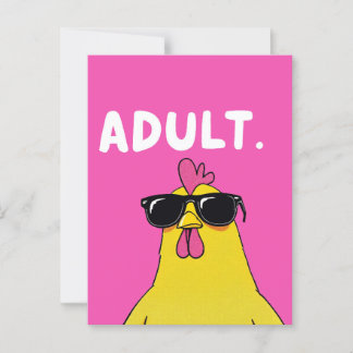 Vuxen nivå: Kycklingboss Vykort